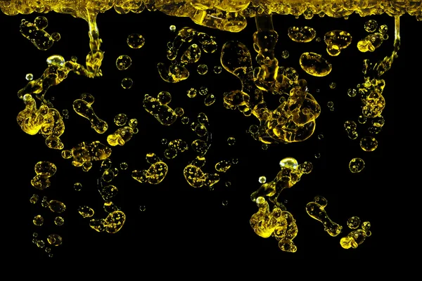 Оливковое масло в воде — стоковое фото