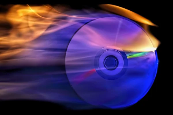 CD у вогні — стокове фото