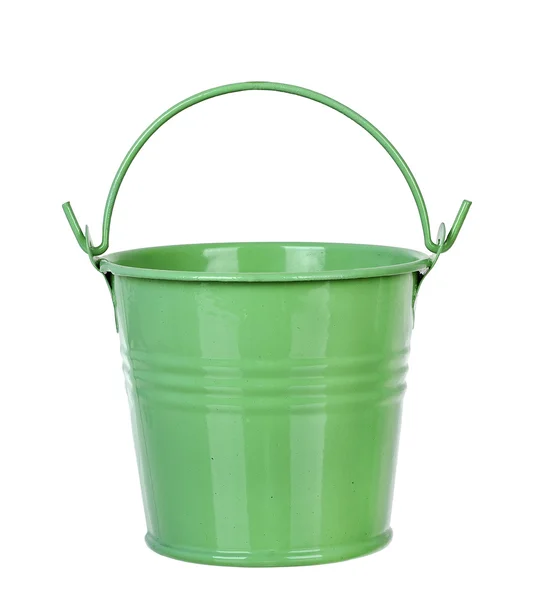 Green bucket — Stock Photo, Image