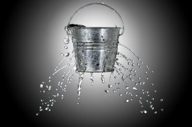 bucket with holes clipart