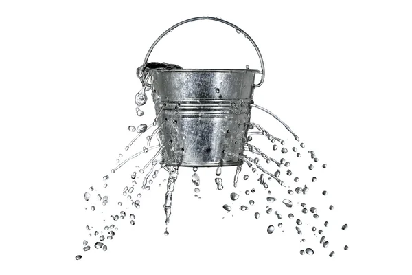 Bucket with holes — Stock Photo, Image