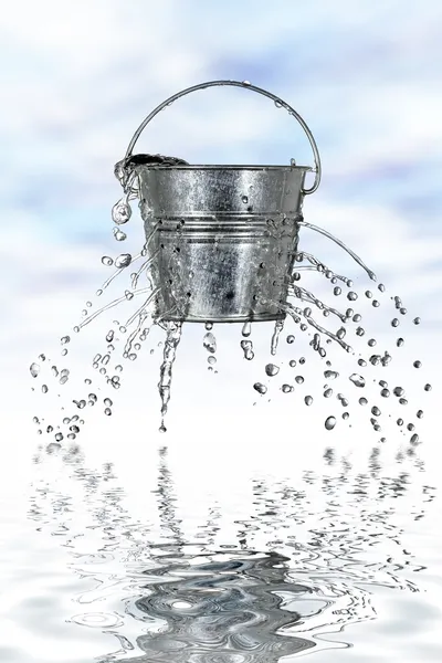 Bucket with holes — Stock Photo, Image