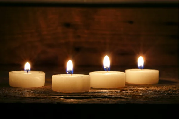 Quattro candele — Foto Stock