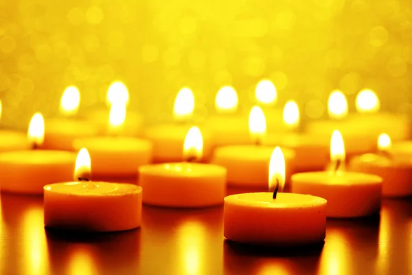 Candele accese — Foto Stock