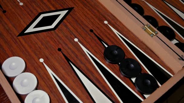 Dice Roll Double Sixes Backgammon — 图库视频影像