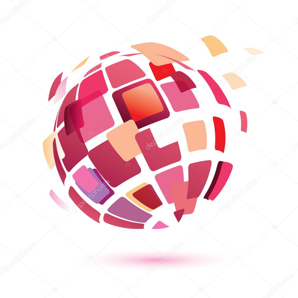 Abstract globe symbol