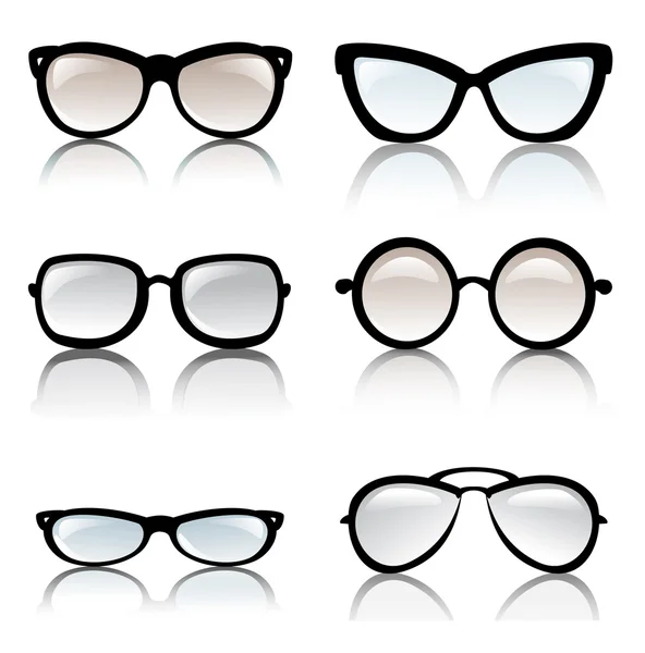 Glasses frames vector set — Stock Vector