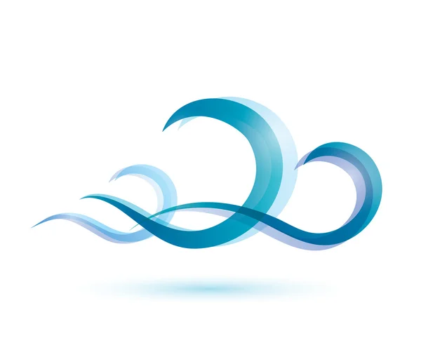 Water golven vector symbool — Stockvector