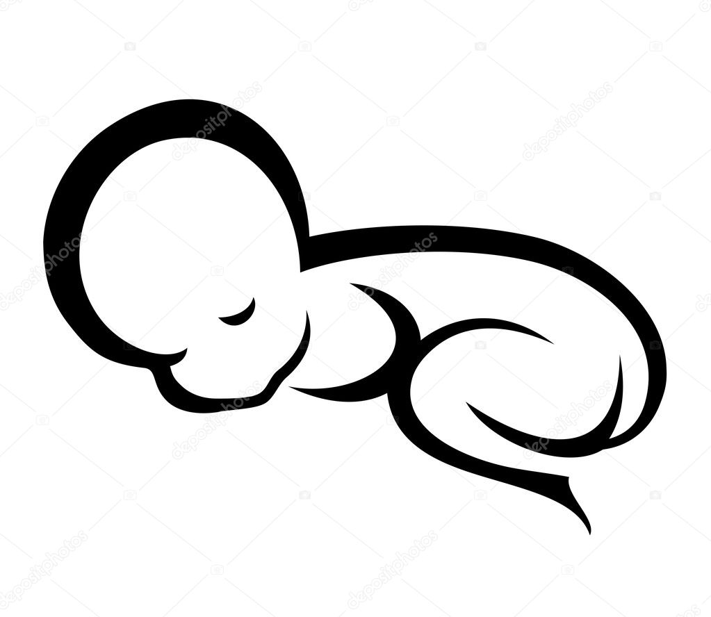 Sleeping baby symbol
