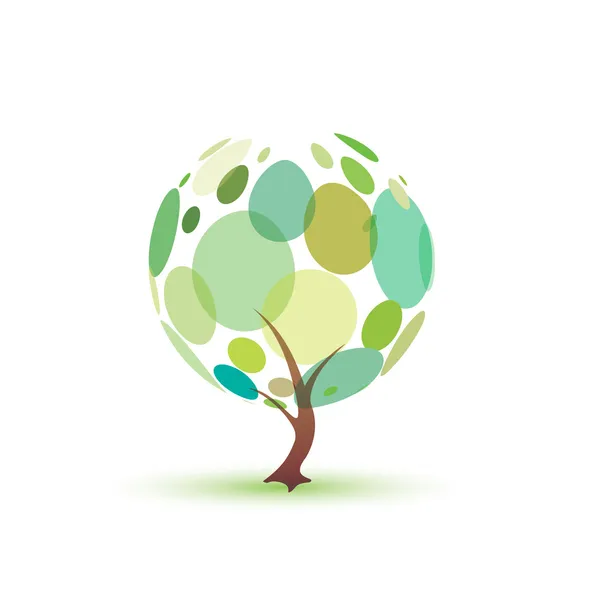 Símbolo de árvore verde — Vetor de Stock