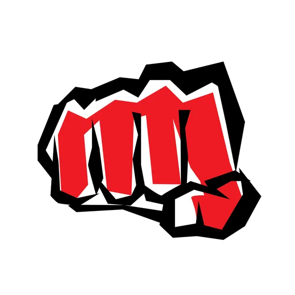 Fist stylized symbol, revolution concept — Stock Vector