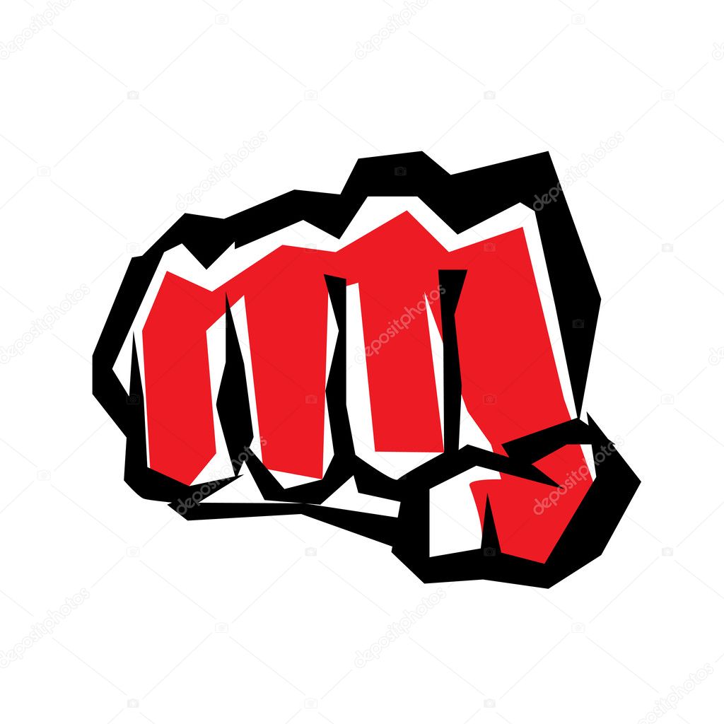 fist stylized symbol, revolution concept