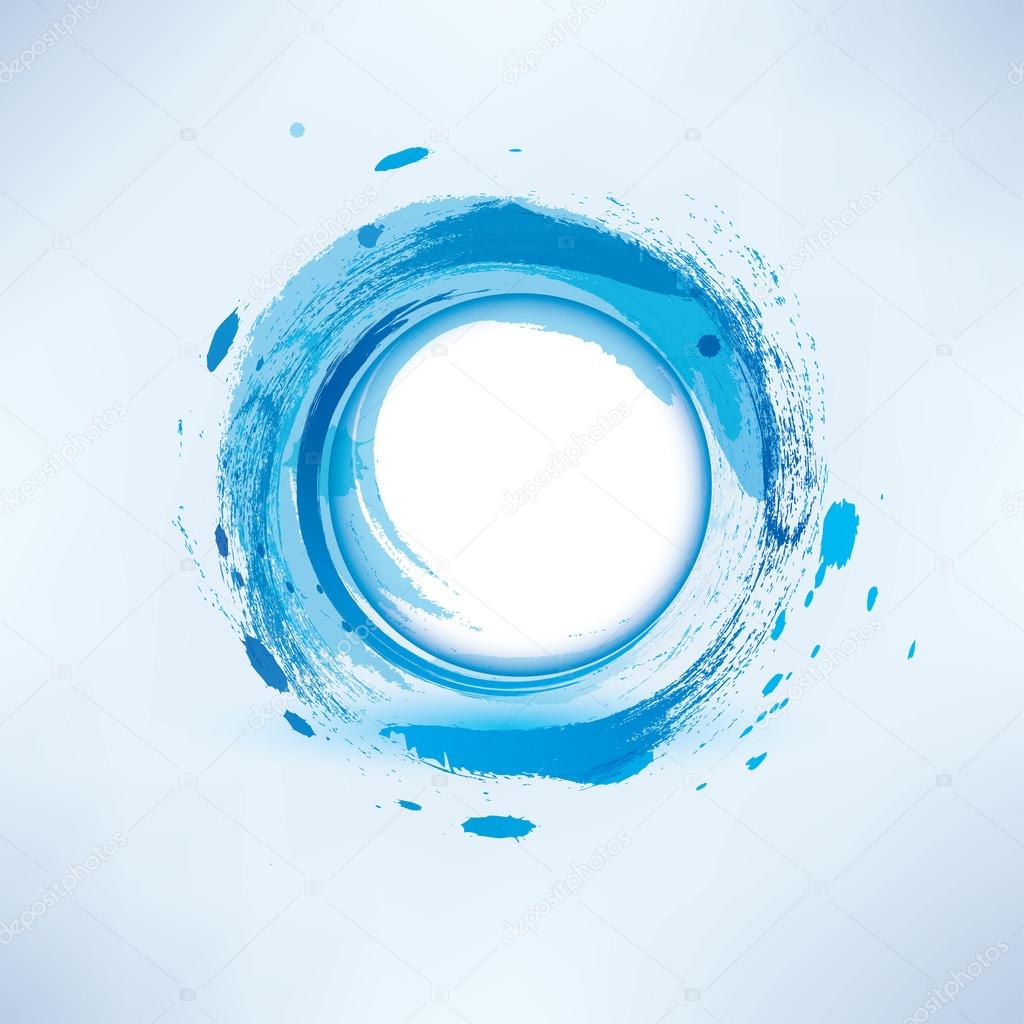 abstract background  blue water circle