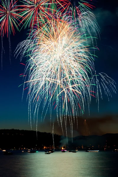 Cascading Fireworks — Stock Photo, Image