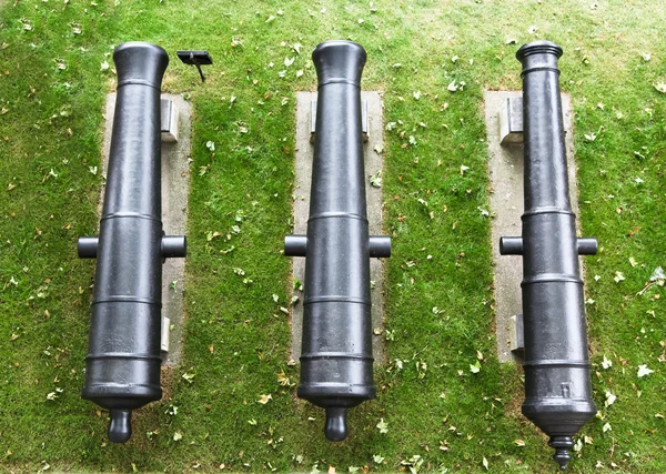 Three Old Cannons — Stock Photo, Image