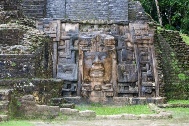 Olmec Mask Temple clipart