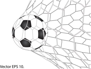 futbol futbol gol net vektör eps 10.