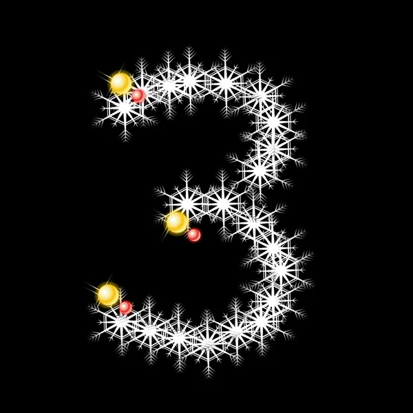 Διάνυσμα αφηρημένη άστρο 3 αλφάβητο χαρακτήρα, eps 10. — Διανυσματικό Αρχείο