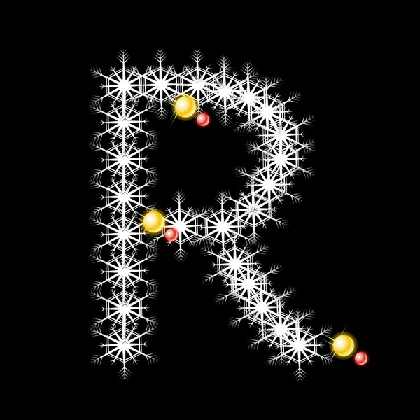 Διάνυσμα αφηρημένη αστέρι r αλφάβητο χαρακτήρα, eps 10. — Διανυσματικό Αρχείο