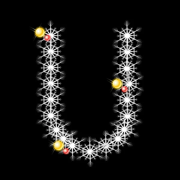 Vector del carácter abstracto del alfabeto de la estrella U, EPS 10 . — Archivo Imágenes Vectoriales