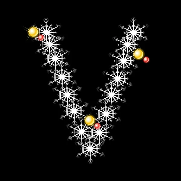 Διάνυσμα αφηρημένη αστέρι v αλφάβητο χαρακτήρα, eps 10. — Διανυσματικό Αρχείο