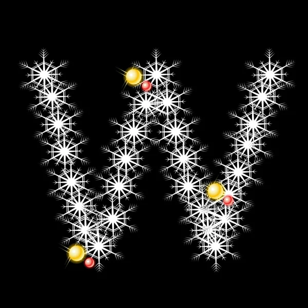 Διάνυσμα αφηρημένη αστέρων w αλφάβητο χαρακτήρα, eps 10. — Διανυσματικό Αρχείο