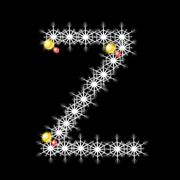 Vector van abstracte ster z alfabet karakter, EPS-10. — Stockvector