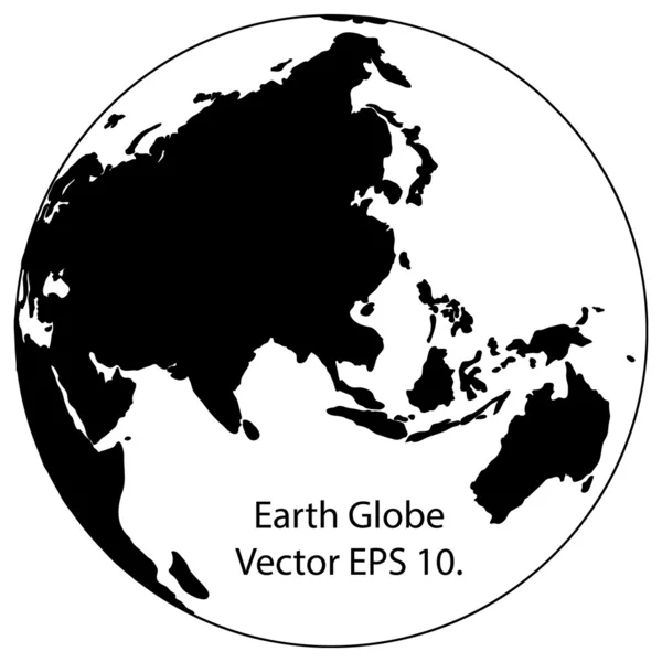 Globe Vector Line Illustrator, EPS 10. — Stock Vector
