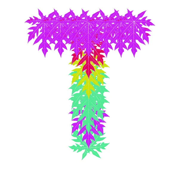 Vecteur de l'étoile abstraite Caractère alphabet T, EPS 10 . — Image vectorielle