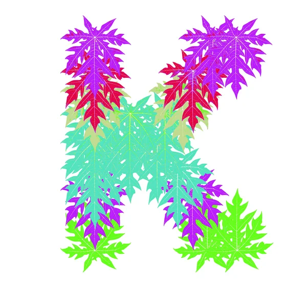 Vector del carácter abstracto del alfabeto de la estrella K, EPS 10 . — Vector de stock
