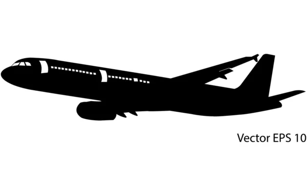 Avión para viajar alrededor del mundo Icono de ilustración vectorial, EPS 10 . — Vector de stock