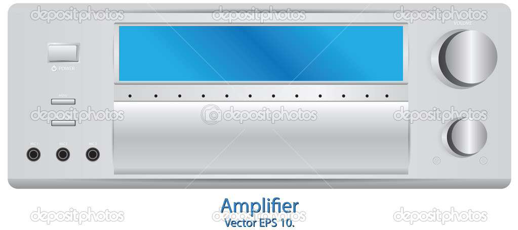 Amplifier Sound Vector Illustration, EPS 10.