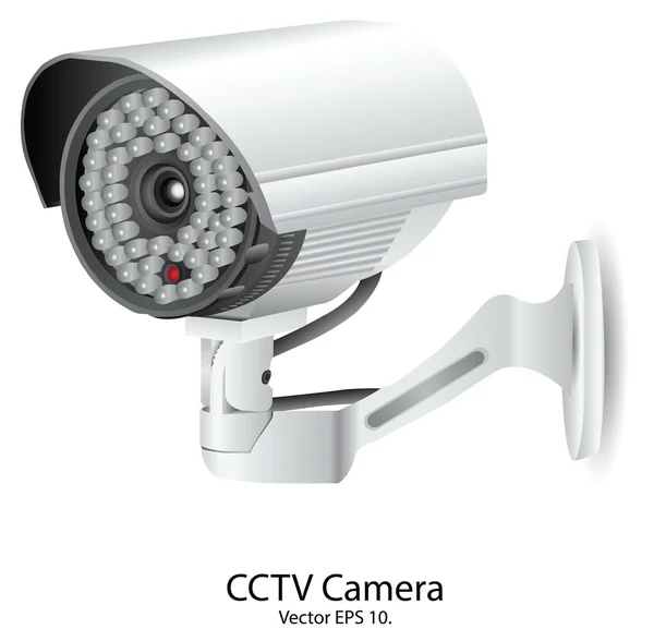 Illustrazione vettoriale della telecamera di sicurezza CCTV, EPS 10 . — Vettoriale Stock