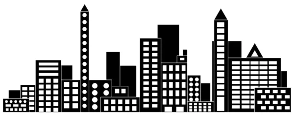 Ilustración vectorial del paisaje urbano, EPS 10 . — Vector de stock
