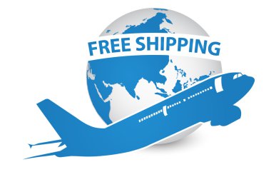 Dünya, ücretsiz nakliye kavramı etrafında hava craft nakliye