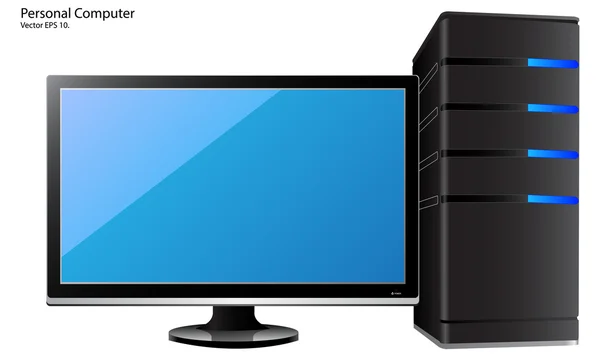 LCD or LED TV Illustration — Stock Vector