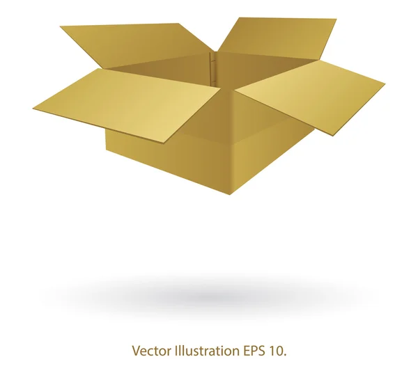 Box Paper Illustration — Stock Vector