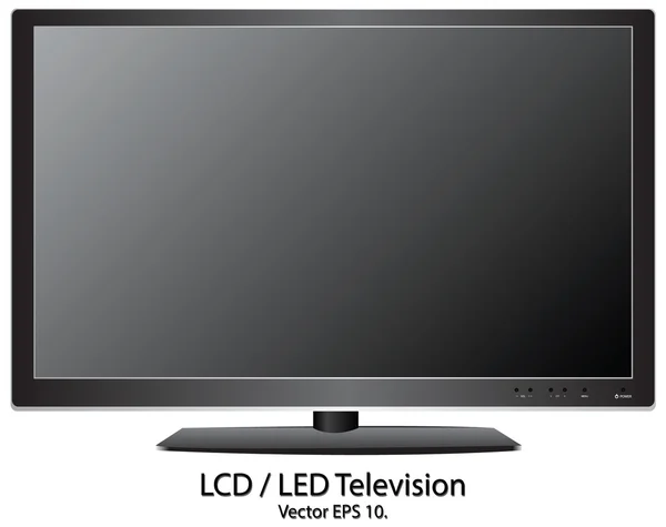 Ilustración de TV LCD o led — Vector de stock