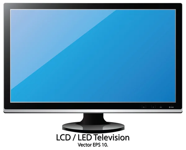 LCD or LED TV Illustration — Stock Vector