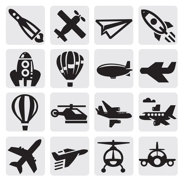 Icono del avión — Vector de stock