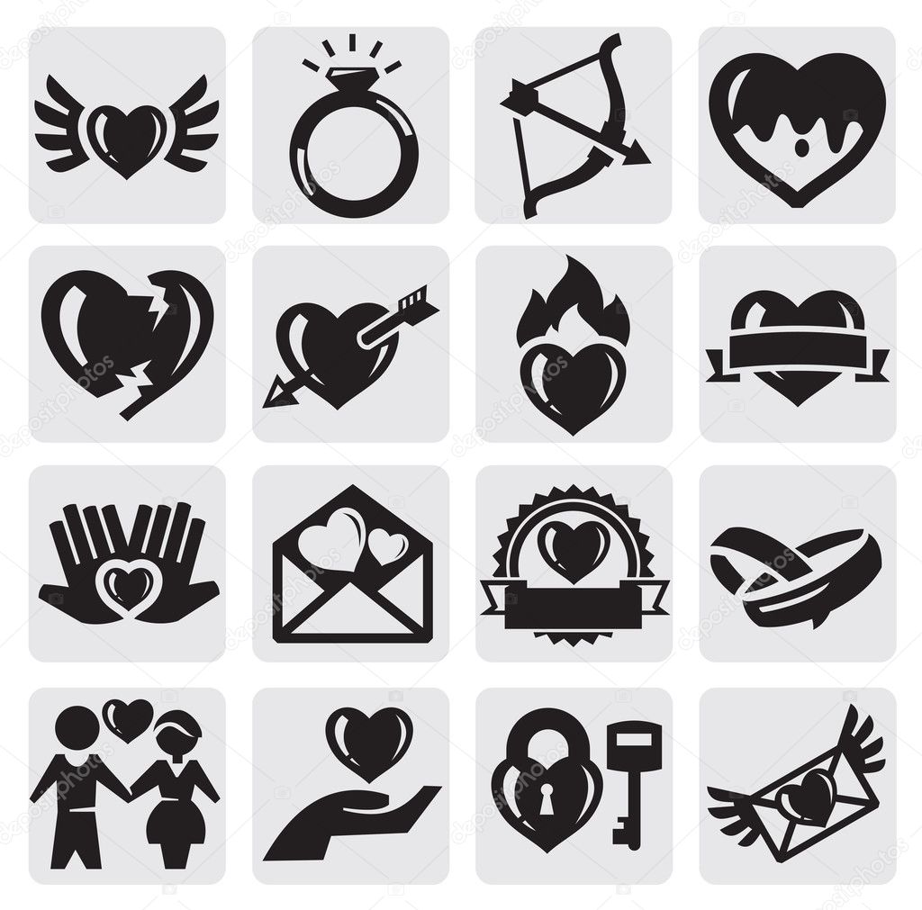 Love icons