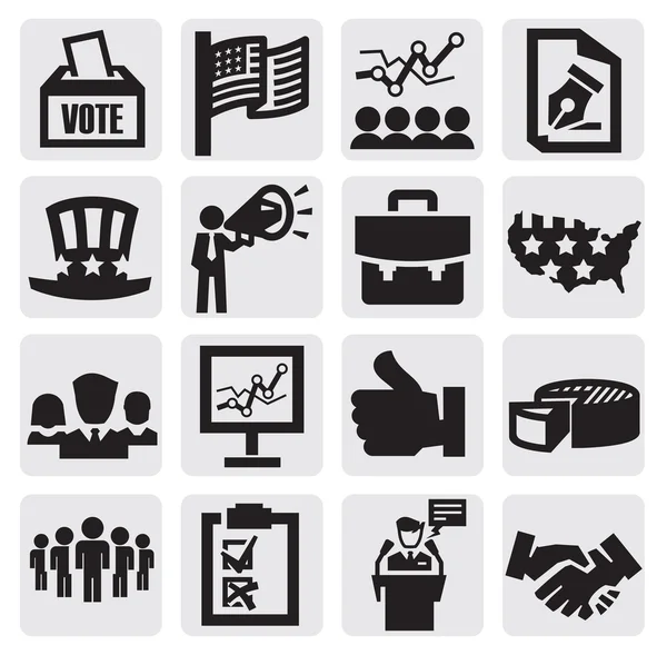 Iconos electorales — Vector de stock