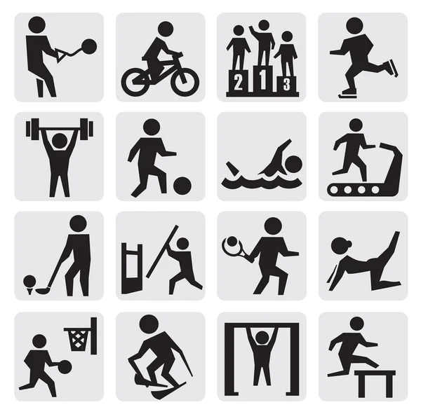 Sport pictogrammen — Stockvector