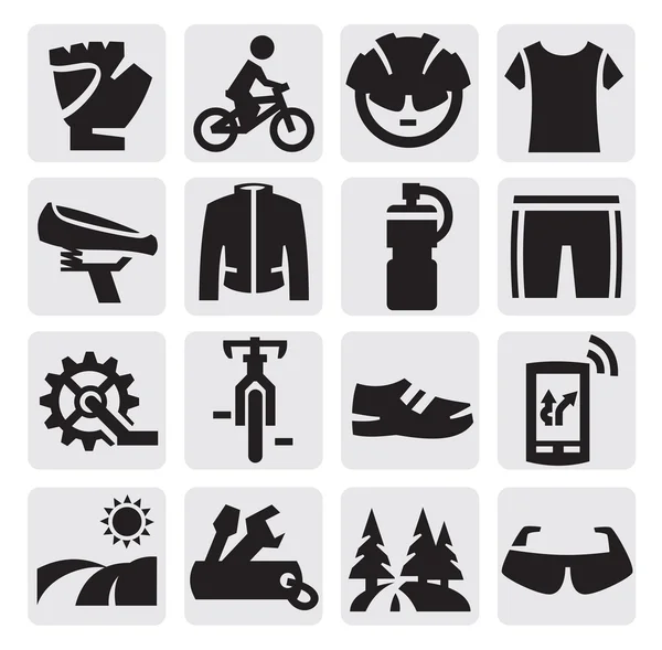 Fietsen pictogram — Stockvector