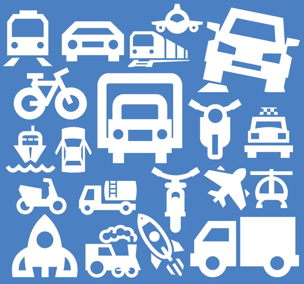 Iconos de transporte — Vector de stock