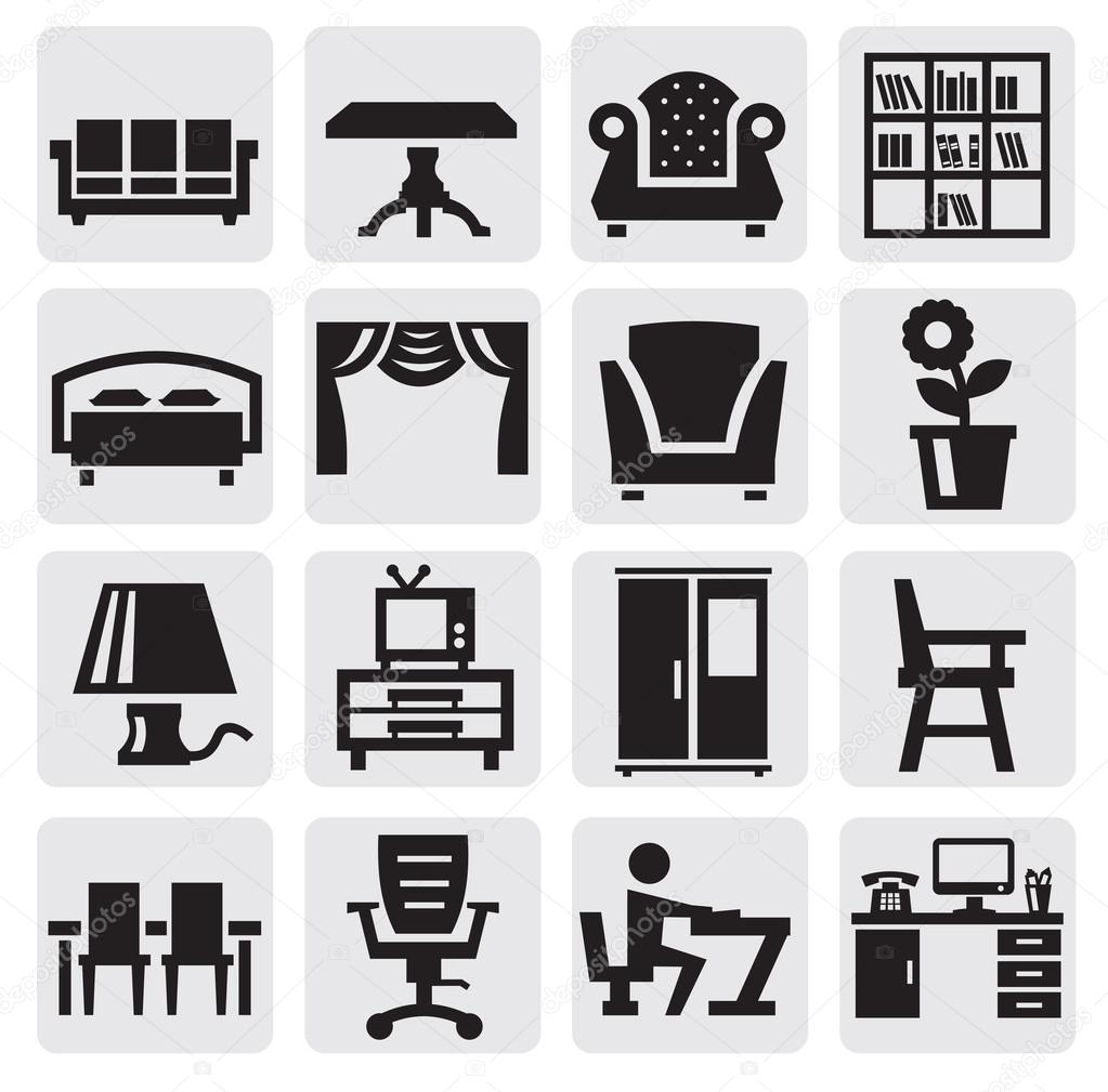 Furniture and home icons