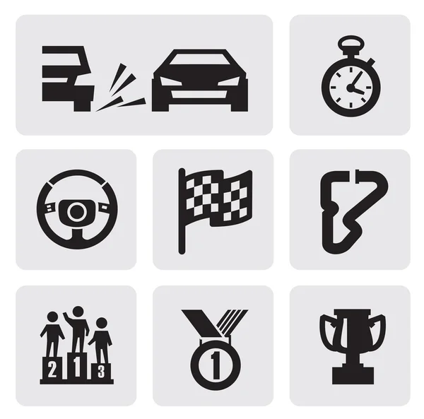 Race pictogrammen — Stockvector