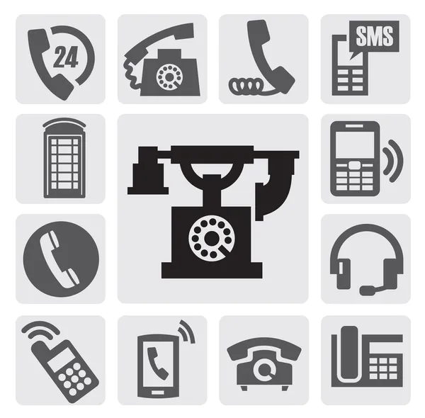 Phone icons — Stock Vector