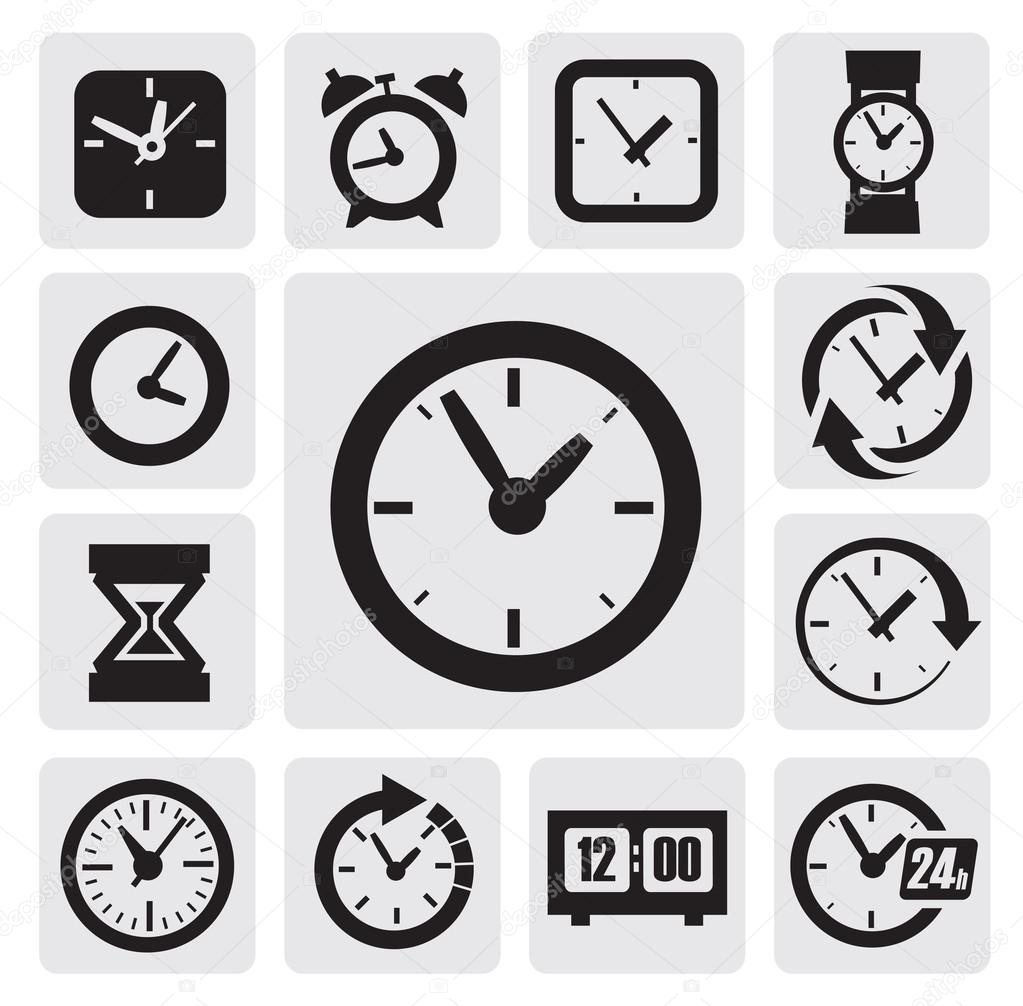 Clocks icons