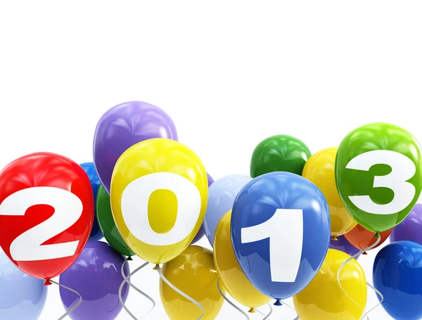 3d balloons 2013 — Stock Photo, Image